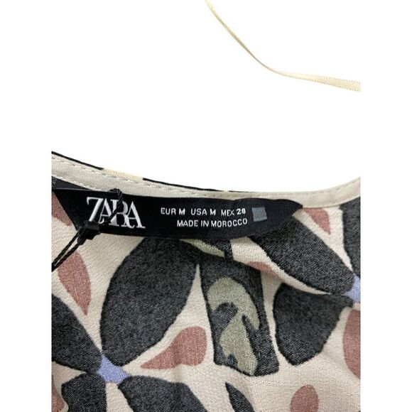 Zara Womens Midi Dress Size M Multicolor Geometric Cut Out 8626/159 NWT - Picture 6 of 13